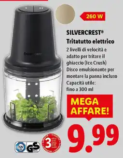 Lidl SILVERCREST Tritatutto elettrico offerta