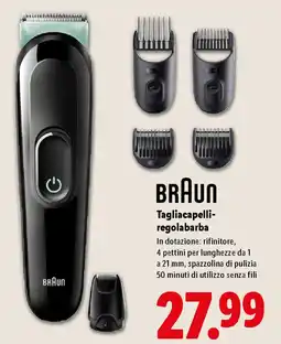 Lidl BRAUN Tagliacapelli- regolabarba offerta