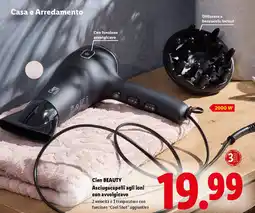 Lidl Cien BEAUTY Asciugacapelli agli ioni con avvolgicavo offerta