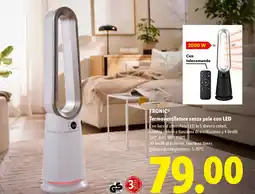 Lidl TRONIC Termoventilatore senza pale con LED offerta
