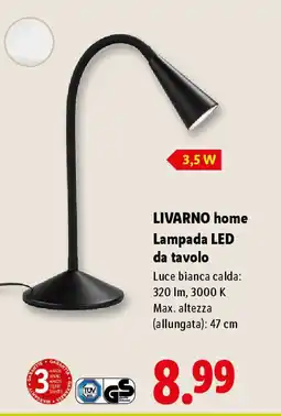 Lidl LIVARNO home Lampada LED da tavolo offerta