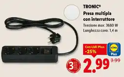 Lidl TRONIC Presa multipla con interruttore offerta