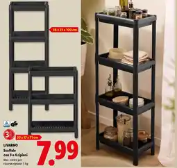 Lidl LIVARNO Scaffale con 3 o 4 ripiani offerta