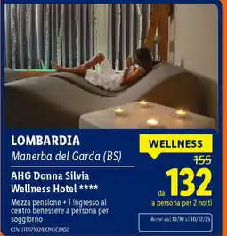 Lidl LOMBARDIA Manerba del Garda (BS) AHG Donna Silvia Wellness Hotel offerta