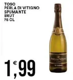 Vantaggio Cash&Carry Toso perla di vitigno spumante brut offerta