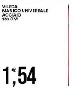 Vantaggio Cash&Carry Vileda manico universale acciaio 130 cm offerta