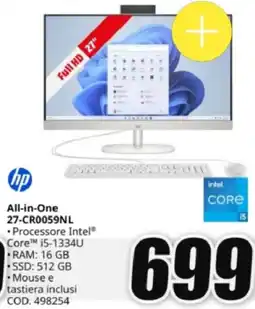 MediaWorld hp All-in-One 27-CR0059NL offerta
