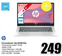 MediaWorld hp Chromebook 14A-NF0015NL offerta