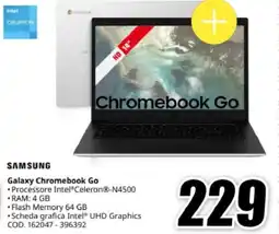 MediaWorld SAMSUNG Galaxy Chromebook Go offerta