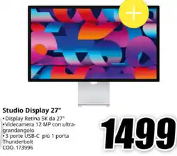 MediaWorld Studio Display 27" offerta