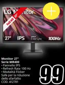 MediaWorld LG Monitor 27" Serie MR400 offerta
