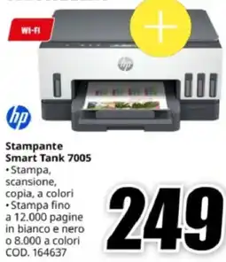 MediaWorld hp Stampante Smart Tank 7005 offerta
