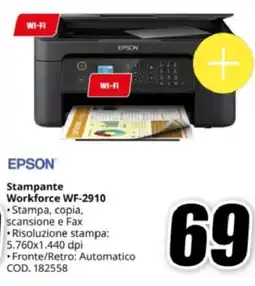 MediaWorld EPSON Stampante Workforce WF-2910 offerta