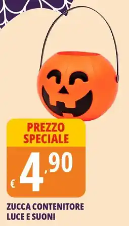 Tigros Zucca contenitore luce e suoni offerta