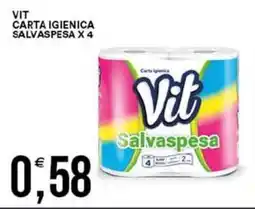 Vantaggio Cash&Carry Vit carta igienica salvaspesa x4 offerta