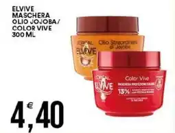 Vantaggio Cash&Carry Elvive maschera olio jojoba/ color vive offerta