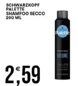 Vantaggio Cash&Carry Schwarzkopf palette shampoo secco offerta