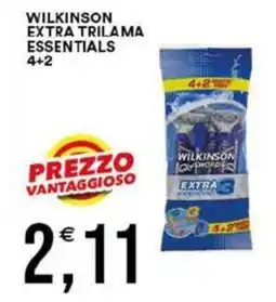 Vantaggio Cash&Carry Wilkinson extra trilama essentials 4+2 offerta