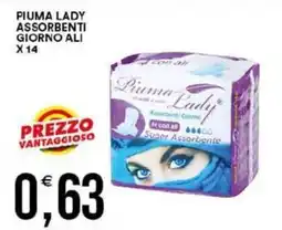 Vantaggio Cash&Carry Piuma lady assorbenti giorno ali offerta