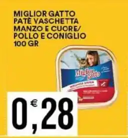 Vantaggio Cash&Carry Miglior gatto pate vaschetta manzo e cuore/ pollo e coniglio offerta