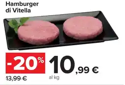 Carrefour Market Hamburger di Vitella offerta