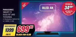 Trony PANASONIC SMART TV OLED 55" UHD TV55Z80A offerta