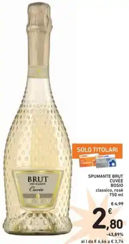 Spazio Conad Spumante brut cuvée BOSIO offerta