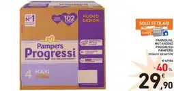 Spazio Conad Pannolini, mutandino progressi PAMPERS offerta