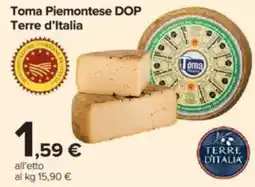 Carrefour Toma Piemontese DOP Terre d'Italia offerta