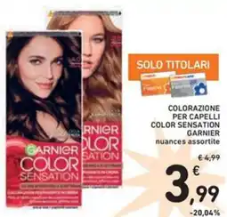 Spazio Conad Colorazione per capelli color sensation GARNIER offerta