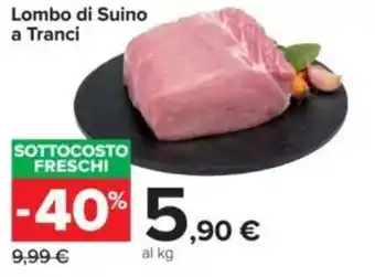 Carrefour Lombo di Suino a Tranci offerta