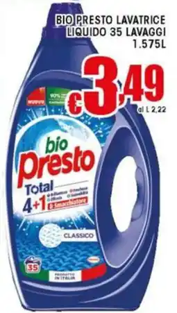 Sacoph Bio presto lavatrice liquido offerta