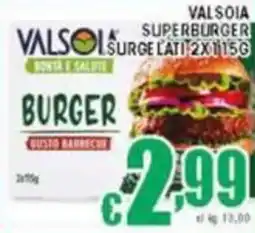 Sacoph Valsoia superburger surge lati offerta