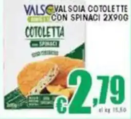 Sacoph Valsoia cotolette con spinaci offerta