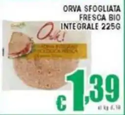 Sacoph Orva sfogliata fresca bio integrale offerta