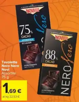 Carrefour Tavolette Nero Nero Novi offerta