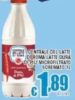 Sacoph Centrale del latte di roma latte dura “di piu' microfiltrato scremato offerta