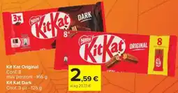 Carrefour Kit Kat Original oder Kit Kat Dark offerta
