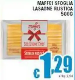 Sacoph Maffei sfoglia lasagne rustica offerta