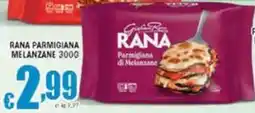 Sacoph Rana parmigiana melanzane offerta