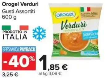 Carrefour Orogel Verdurì offerta