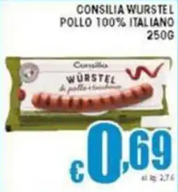Sacoph Consilia wurstel pollo 100% italiano offerta