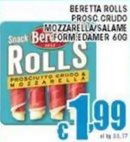 Sacoph Beretta rolls prosc.crudo mozzarella/salame form edamer offerta