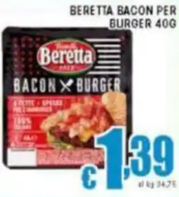 Sacoph Beretta bacon per burger offerta