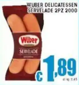 Sacoph wuber delicatessen servelade 2pz offerta
