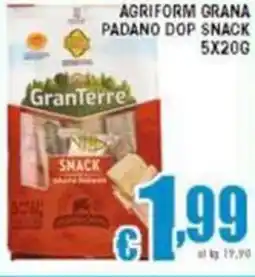 Sacoph Agriform grana padano dop snack offerta