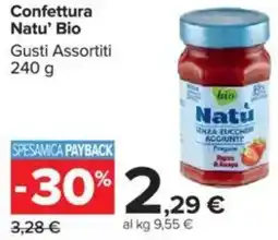 Carrefour Confettura Natu' Bio offerta