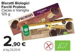 Carrefour Biscotti Biologici Farciti Probios offerta