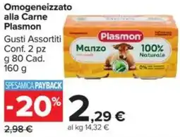 Carrefour Omogeneizzato alla Carne Plasmon offerta