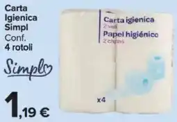 Carrefour Carta Igienica Simpl offerta